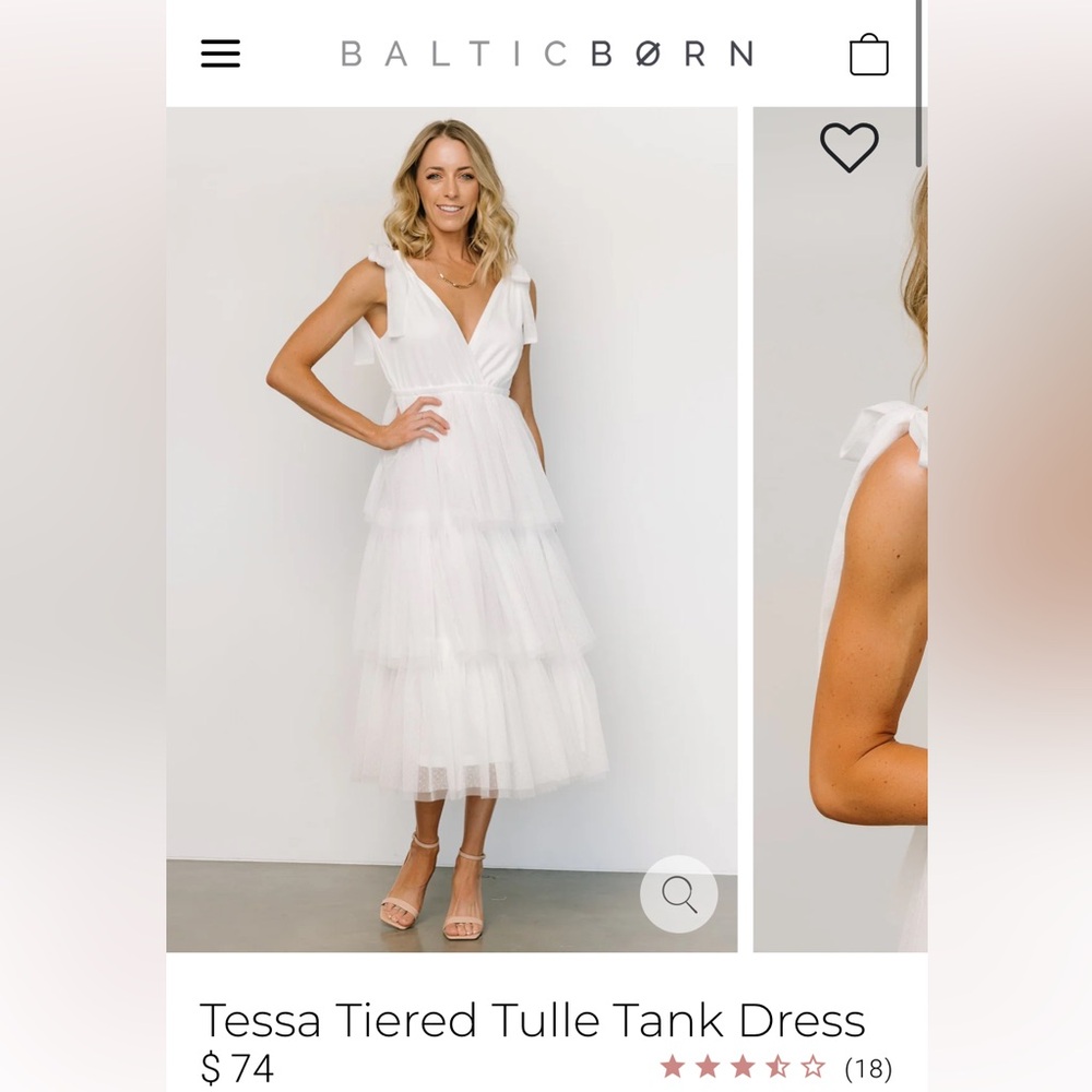 Baltic Born Tessa Tiered Tulle Tank Dress